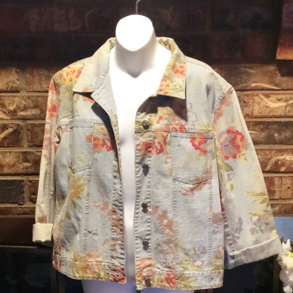 Chico’s Design floral denim
